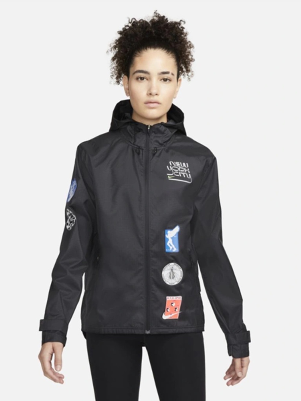 Nike NYC New York City Marathon 2021 Jacket Big Apple XS Patchwork Running